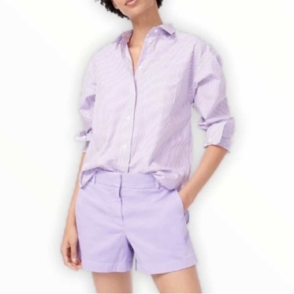 J. Crew Lilac Chino Shorts Sz 8